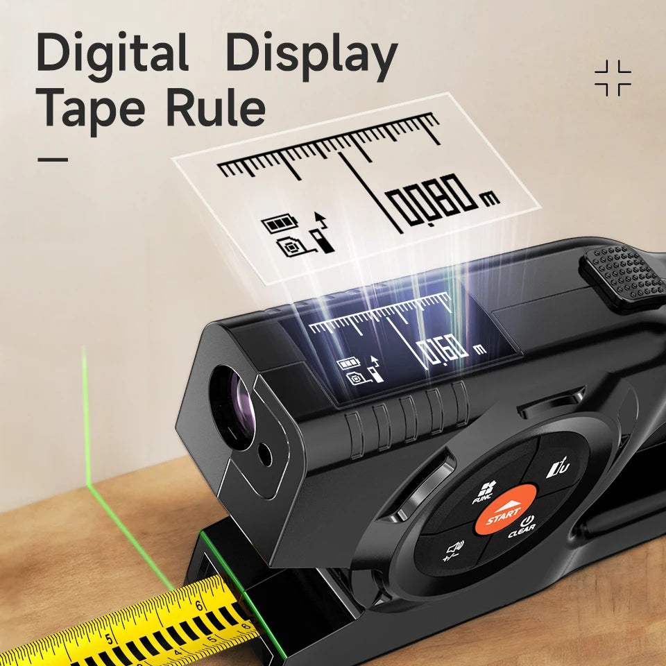 3-in-1 Digital Laser Tape Measure