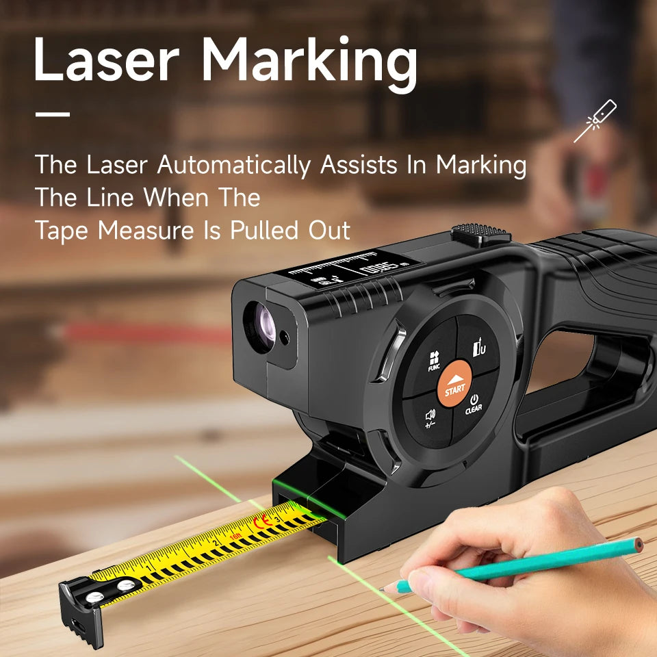 3-in-1 Digital Laser Tape Measure