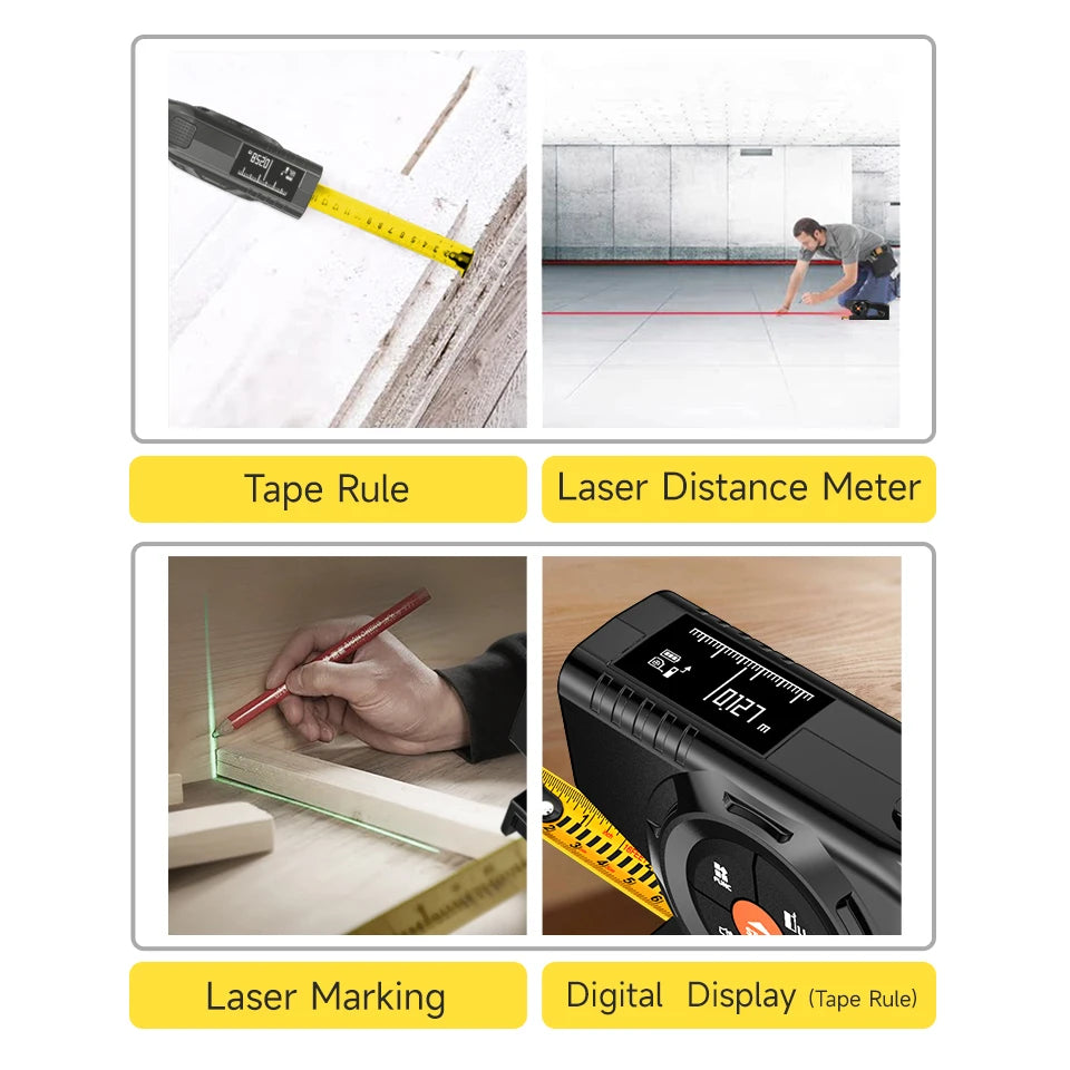 3-in-1 Digital Laser Tape Measure